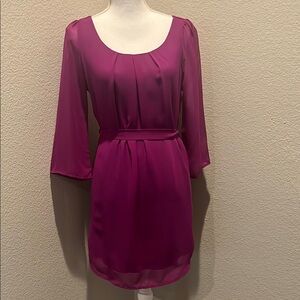 Goo Yoo | Sheer and There Dress (Magenta)